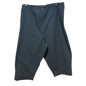 Jennifer Lauren Stretch Waist Black Capri Pants Women's Size  3XL